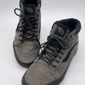 Vans Off The Wall Muted Gray Lace Up SZ 8.5 Men’s #721454 Athletic Sneaker Shoe